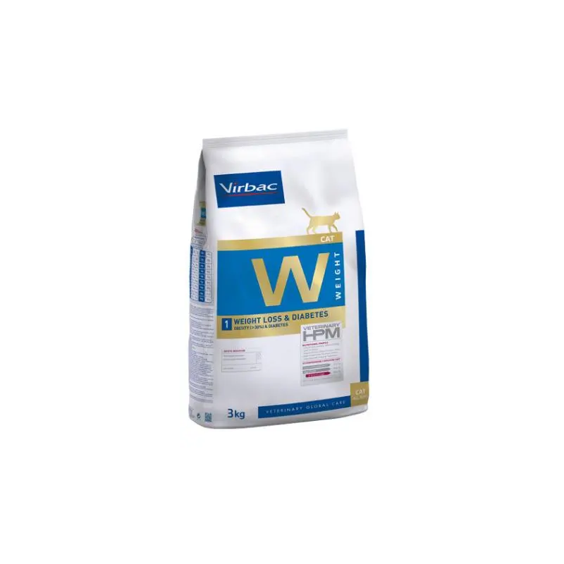 Virbac Cat Weight Loss & Diabetes (W1) 3 kg | Cat Weight Loss & Diabetes Food