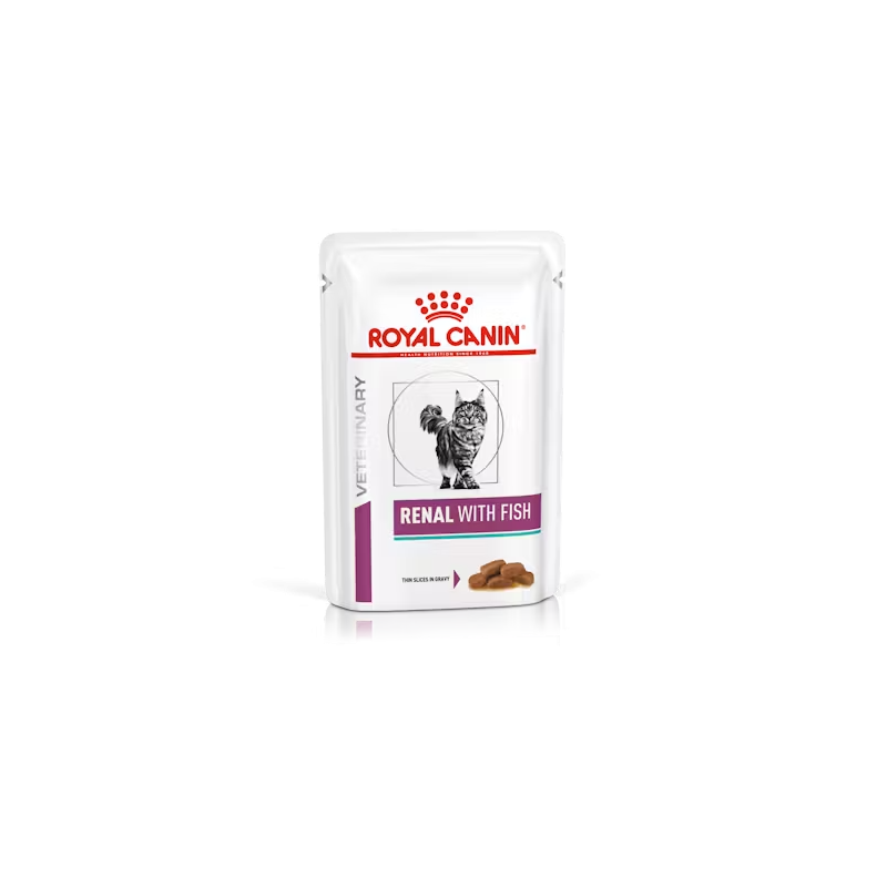 Royal Canin Renal With Fish 85 gr 12 pieces | Kidney-Supporting Wet Cat Food