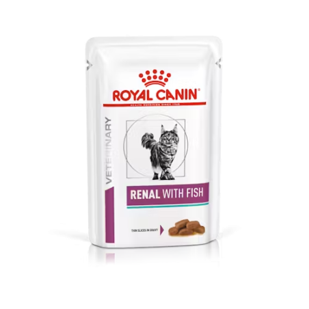 Royal Canin Renal With Fish 85 gr 12 pieces | Kidney-Supporting Wet Cat Food