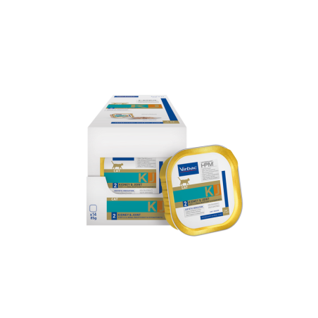 Virbac CAT KIDNEY & JOINT K2 Yaş Mama 85 gr | İleri Böbrek & Eklem Diyet