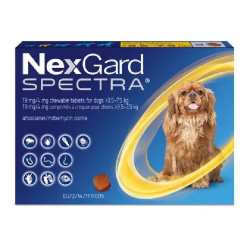 NexGard Spectra 3.5-7.5 kg Dog Internal & External Parasite Chew (3 Count)