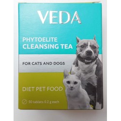 Veda Phytoelite Cleansing Tea 50 Tablet | Kedi Köpek Karaciğer Desteği & Detoks