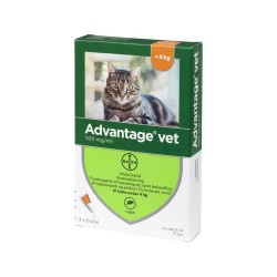 Advantage Cat 0.4 ml (0-4 kg) | 4-Pack Flea Spot-On