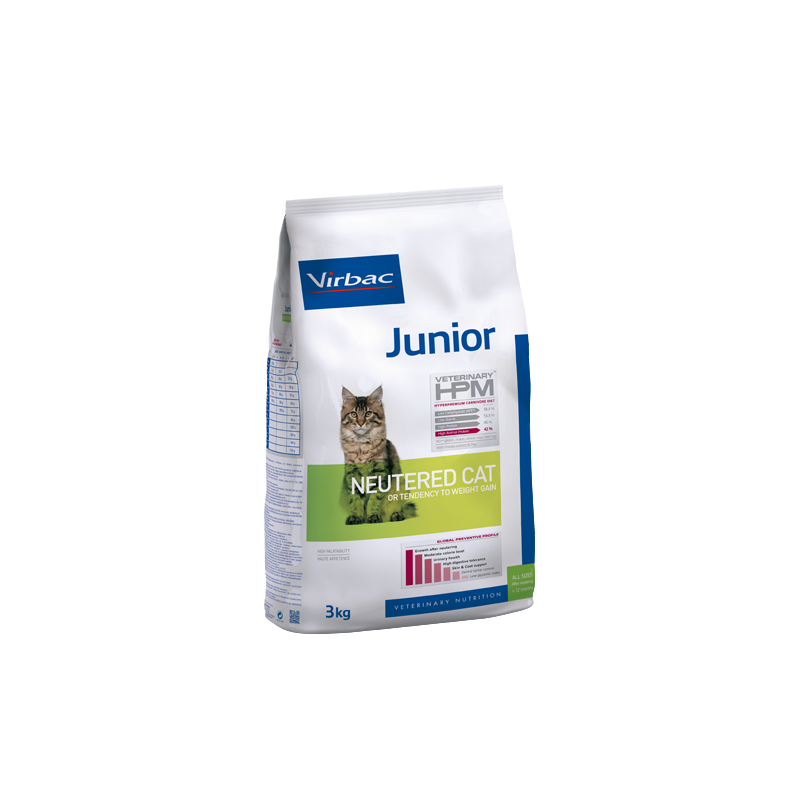 Virbac Junior Neutered Cat 3 kg | Neutered Kitten Food