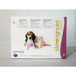 Stronghold 15 mg (≤2.5 kg) Cat & Dog | External Parasite Spot-On 3 Pipettes
