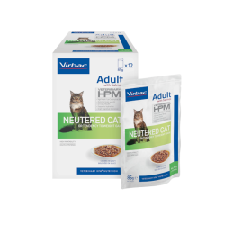 Virbac Adult Neutered Salmon Pouch 85 gr x 12 adet | Kısırlaştırılmış Kedi Yaş Mama