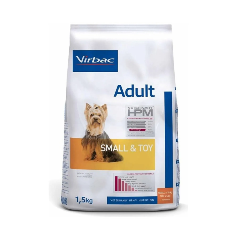 Virbac Adult Dog Small & Toy 1.5 kg | Small Breed Adult Dog Food